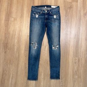 Rag & Bone Destroyed Skinny Jeans for Intermix